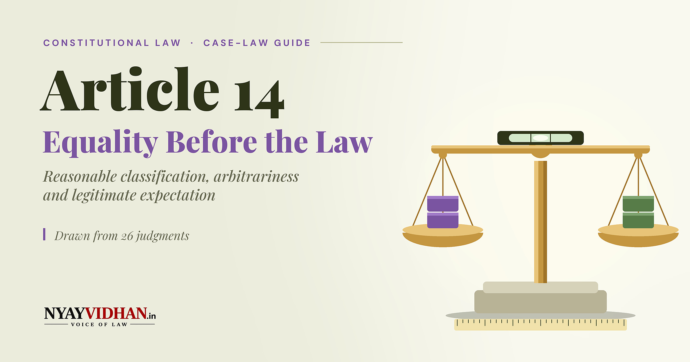 Article 14: Equality, Reasonable Classification, Arbitrariness and Legitimate Expectation