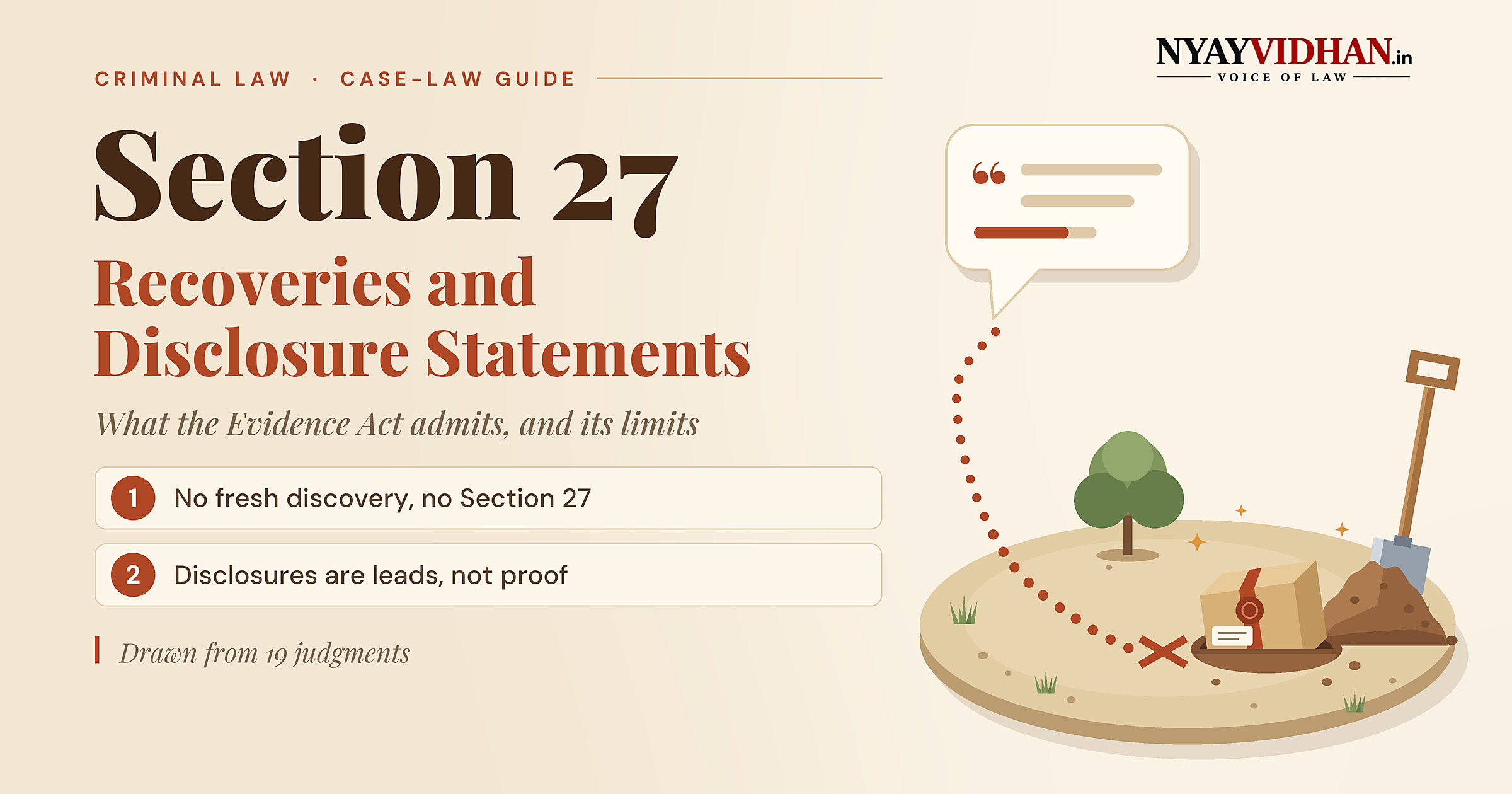 Section 27 of the Evidence Act: Recoveries, Disclosure Statements and Their Limits