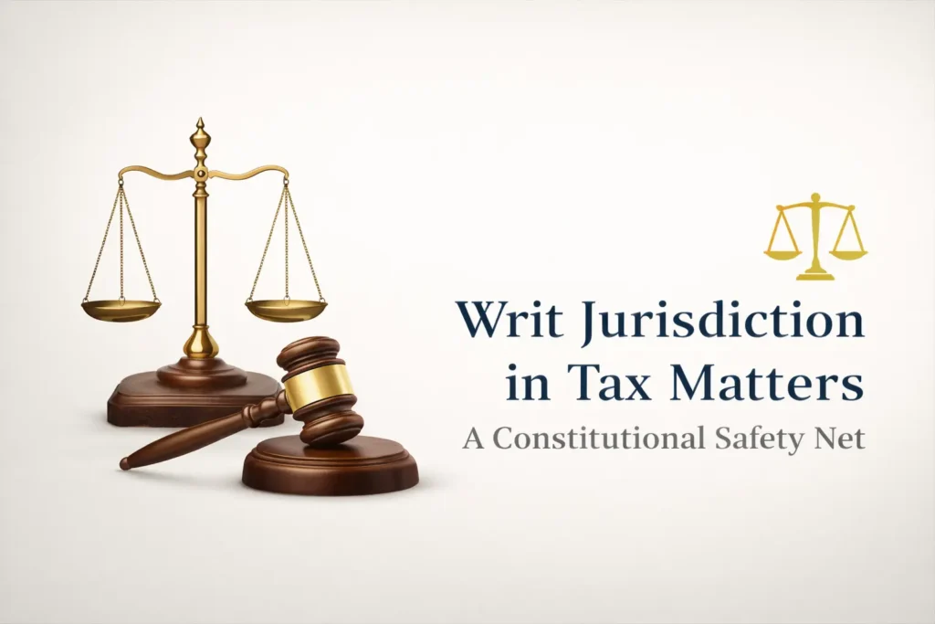 Writ jurisdiction in tax matters 1